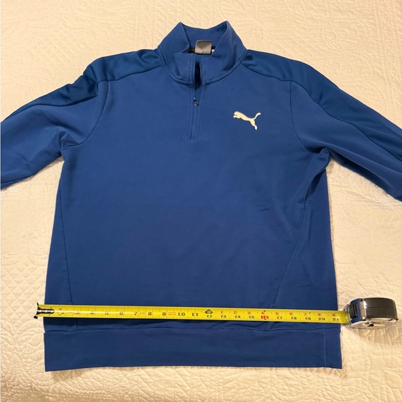 Puma Royal Blue Quarter-Zip Sweatshirt - Picture 4 of 6